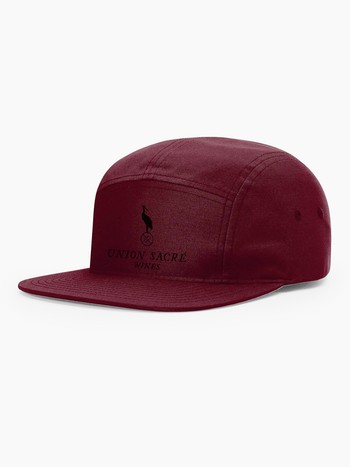 5-Panel Hat with Logo, Berry