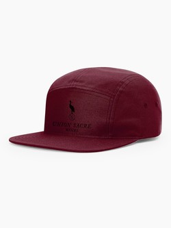 5-Panel Hat with Logo, Berry