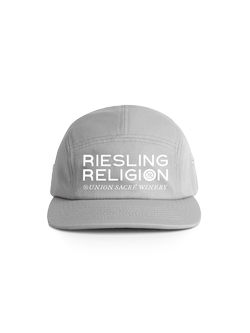 Hat with Riesling Religion, Grey 5 Panel
